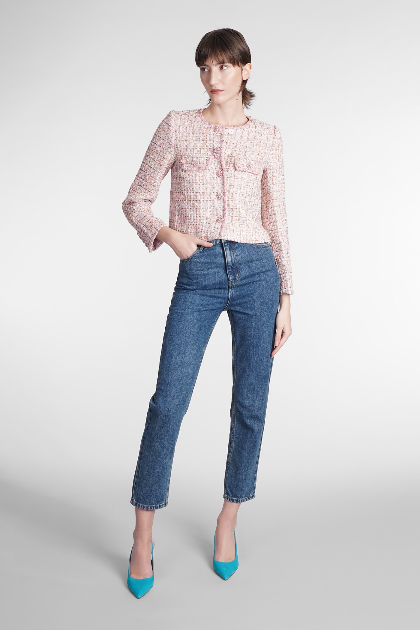 Jeans In Cyan Denim