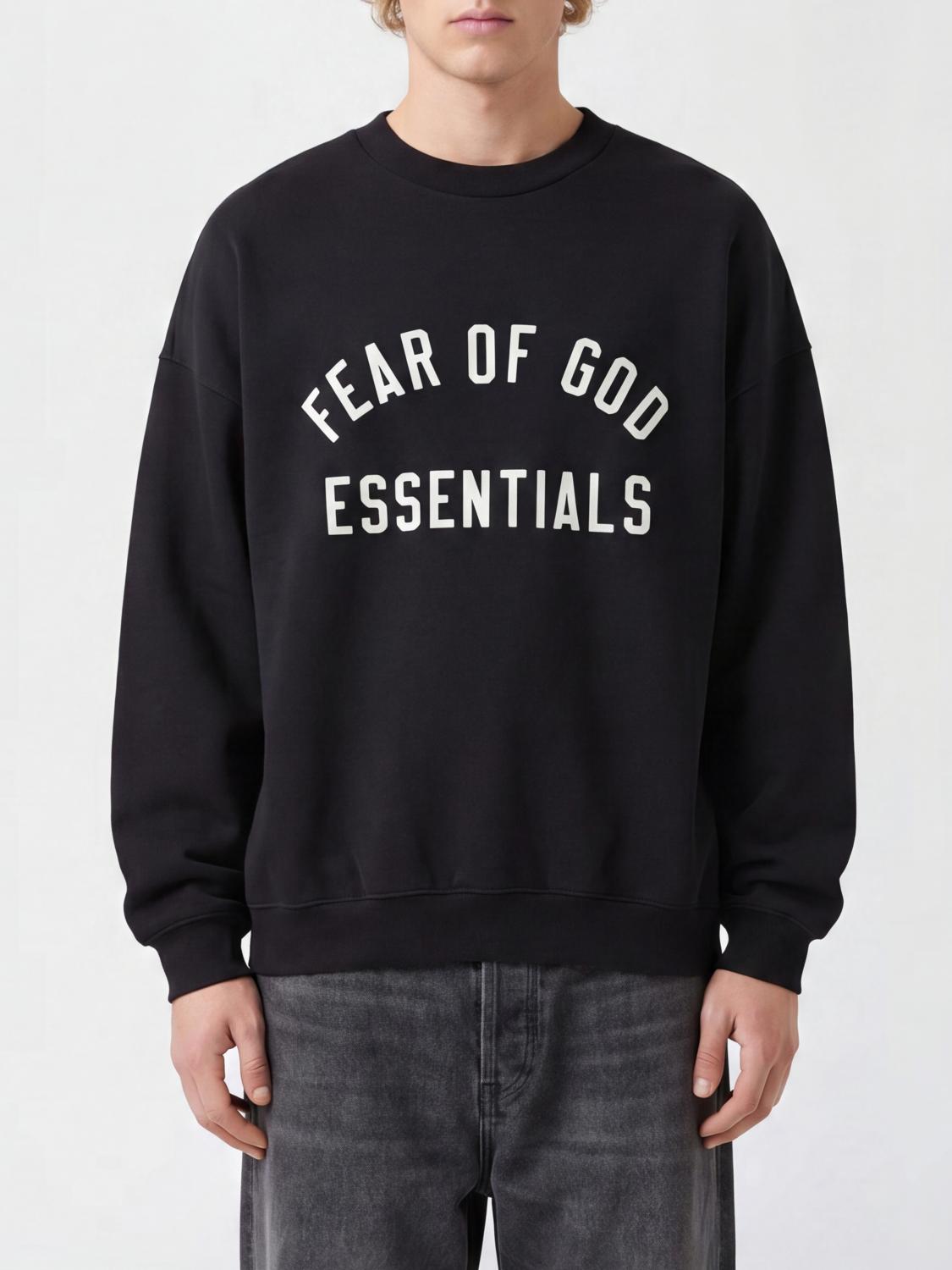 Sweatshirt Men color Black
