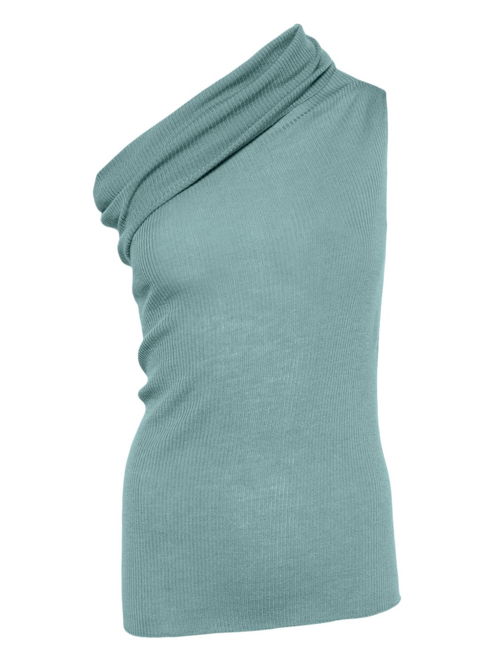 Rick Owens asymmetric wool top - Green