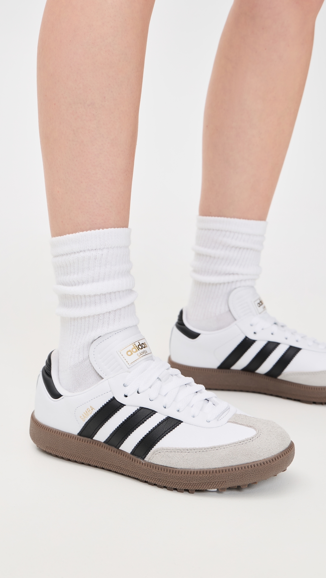 Samba Spikeless Golf Shoes Ftwr White/Core Black/GumW