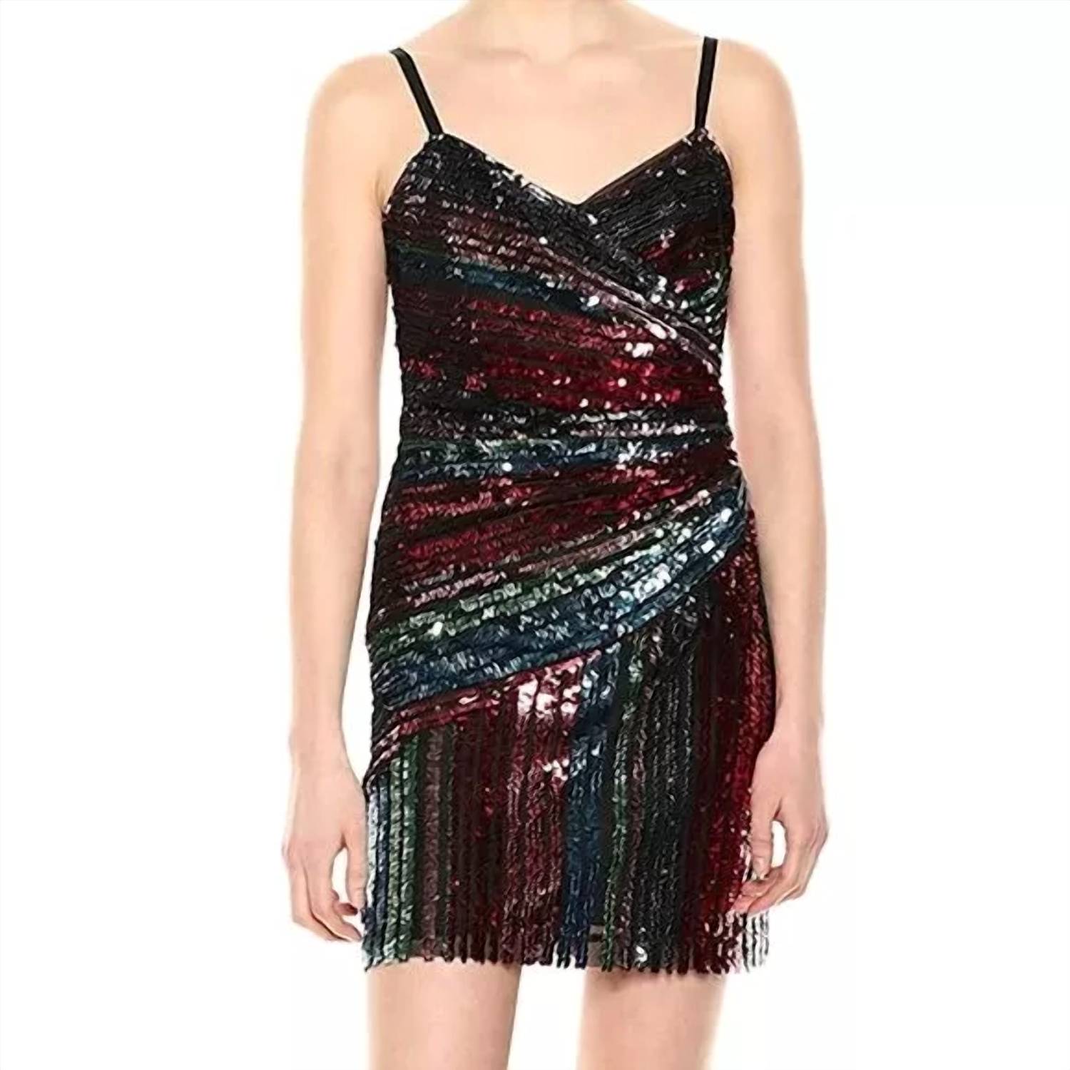 Emmaline Asymmetric Dress In Confetti