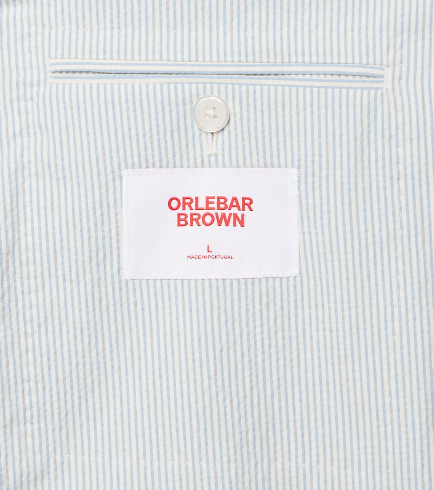 Garret cotton-blend seersucker blazer
