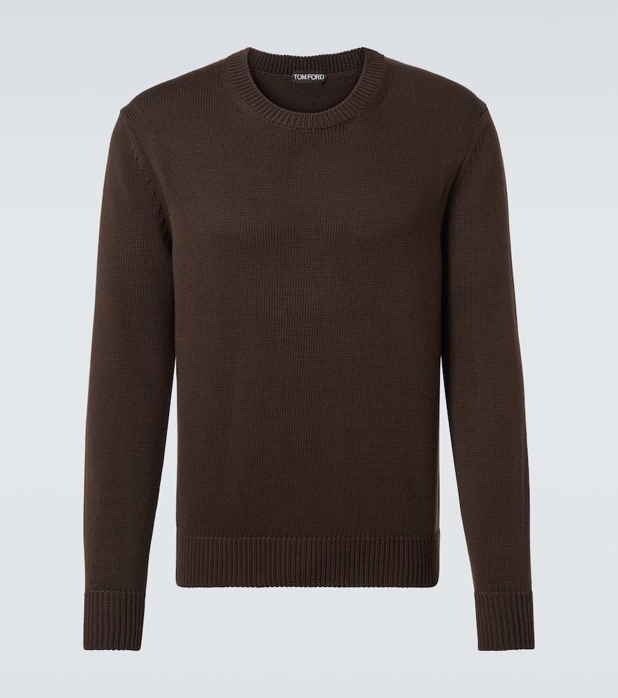 Cotton and silk sweater