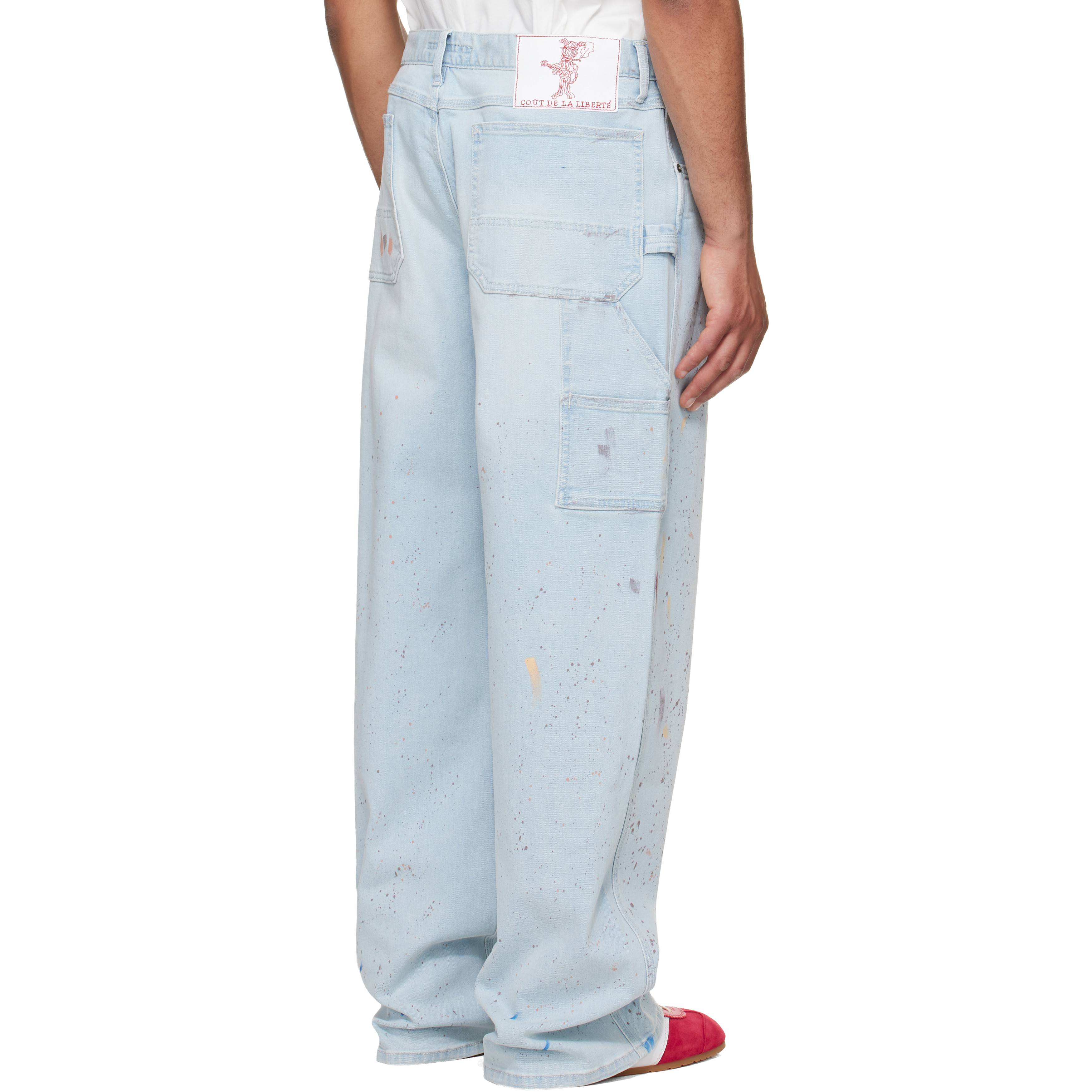 Blue Nova Sling Over Sized Painter Jeans