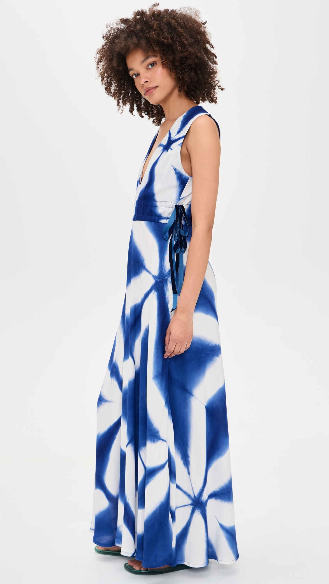 Lana Dress Blue & White