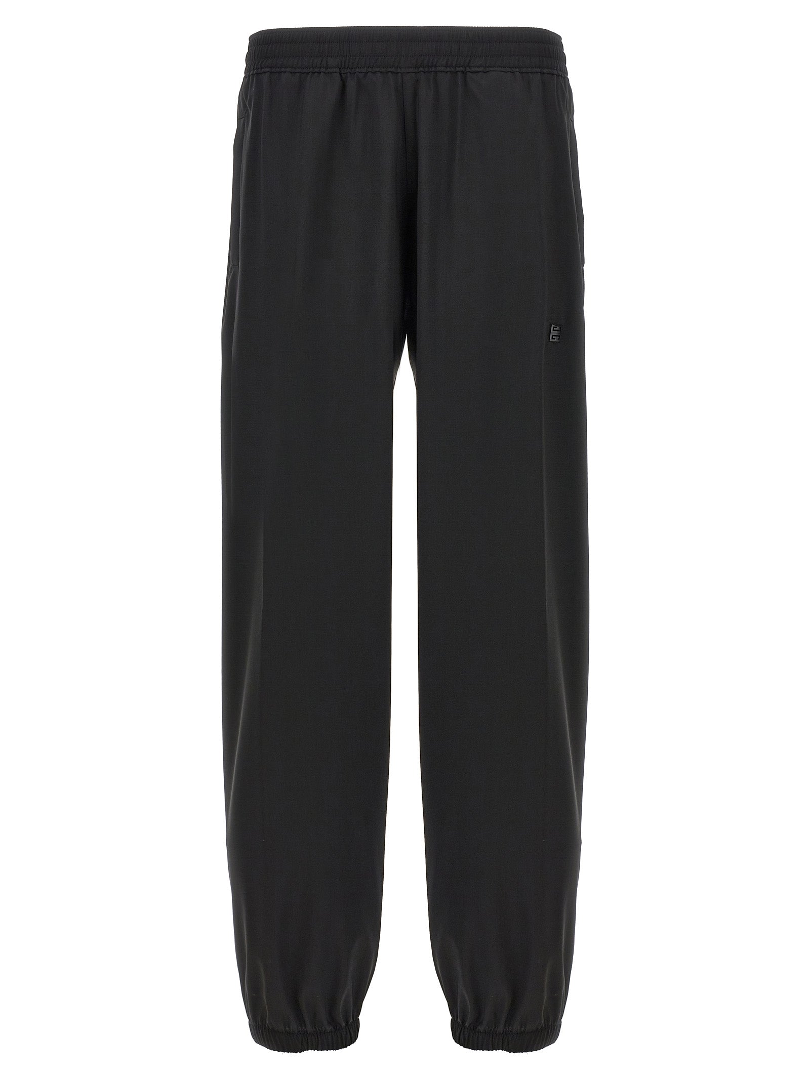 Virgin Wool Joggers — Black
