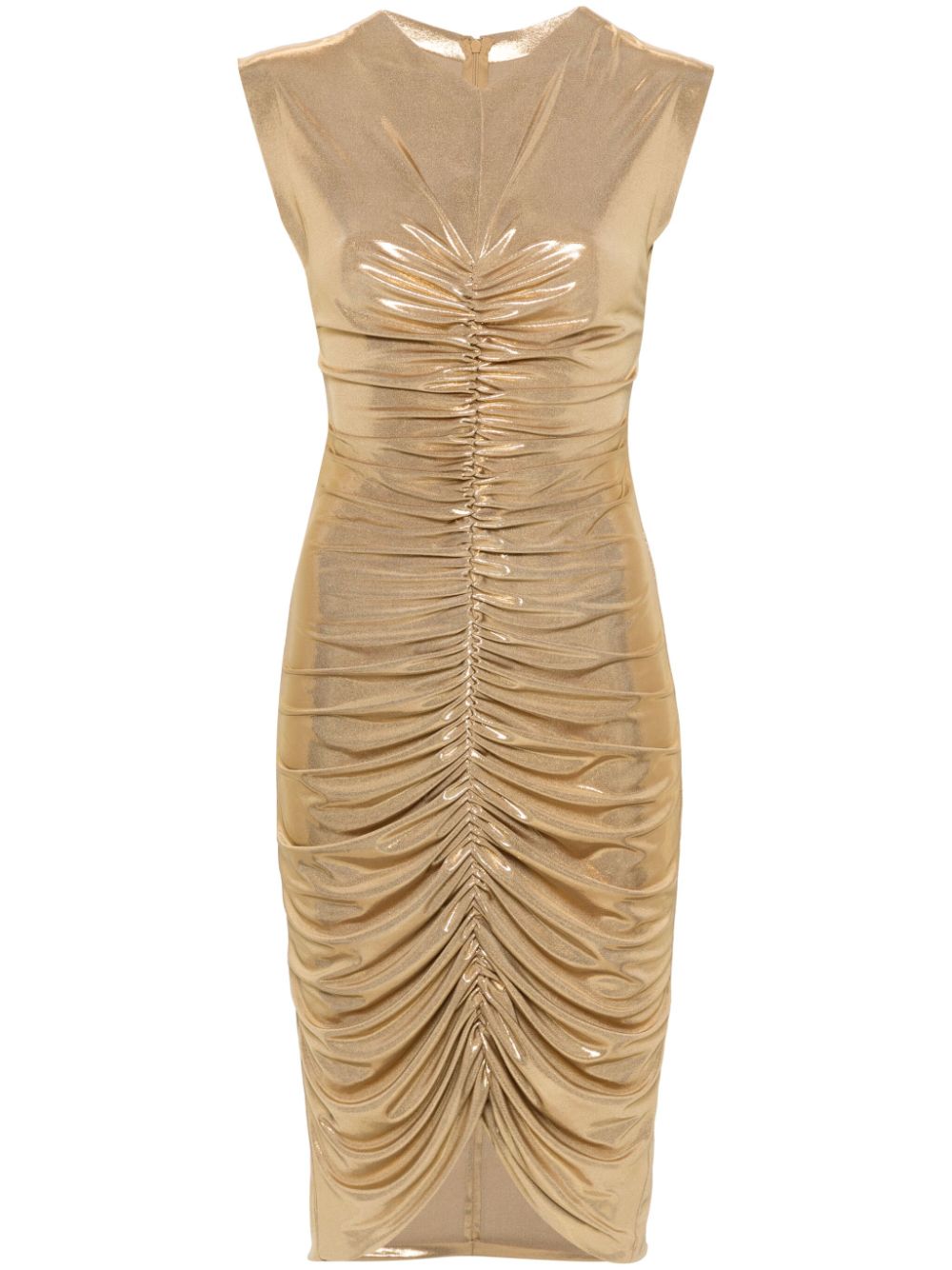 Lamé mini dress - Gold
