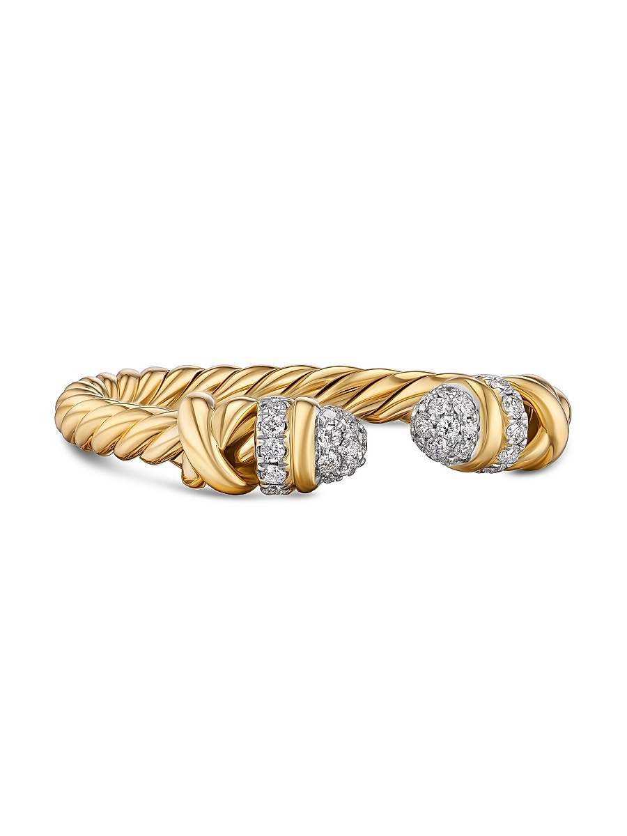 Women's Petite Helena Open Ring in 18K Yellow Gold - Yellow Gold