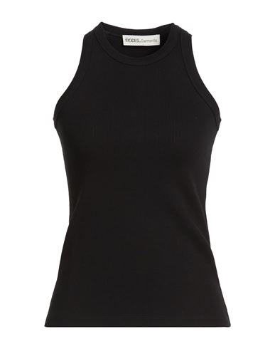 Garments Woman Tank top Black Size M Cotton, Eco Polyester