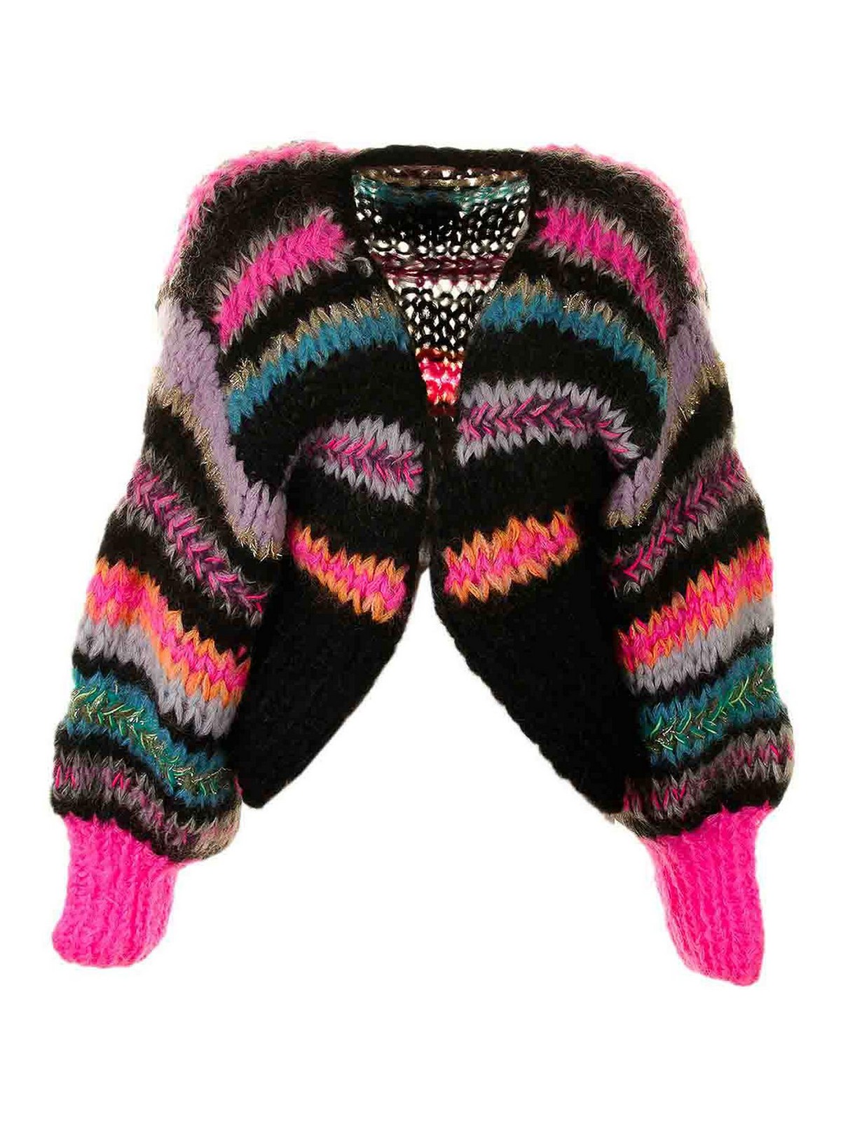 Multicolor Fluo Open Mian Cardigan