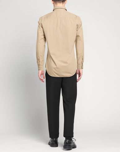 Blaine. Man Shirt Camel Size L Cotton