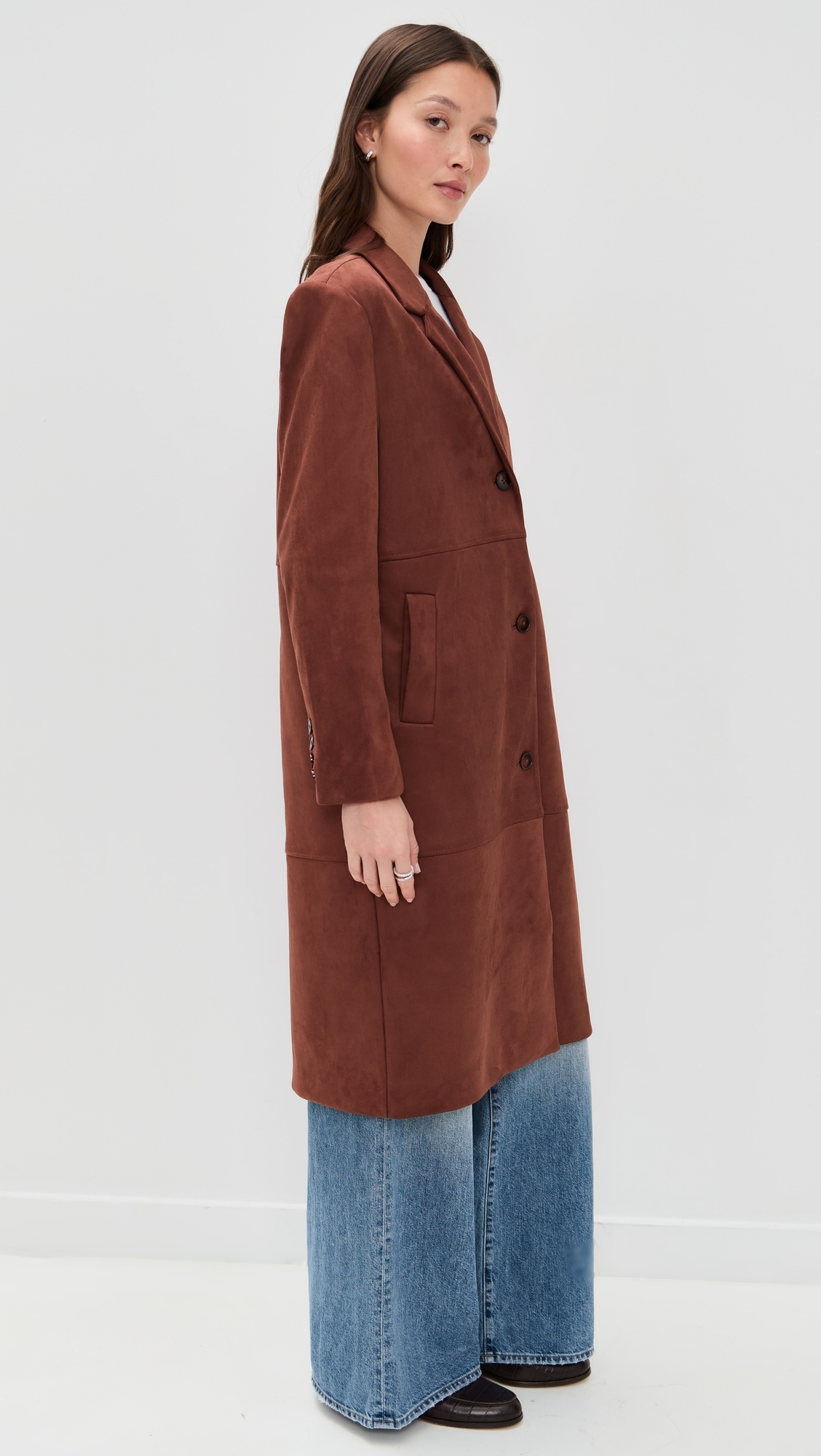 Maisie Faux Suede Jacket Cappucino