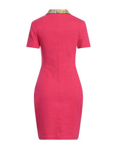 Versace Jeans Couture Woman Mini dress Fuchsia Size L Cotton, Polyester, Elastane