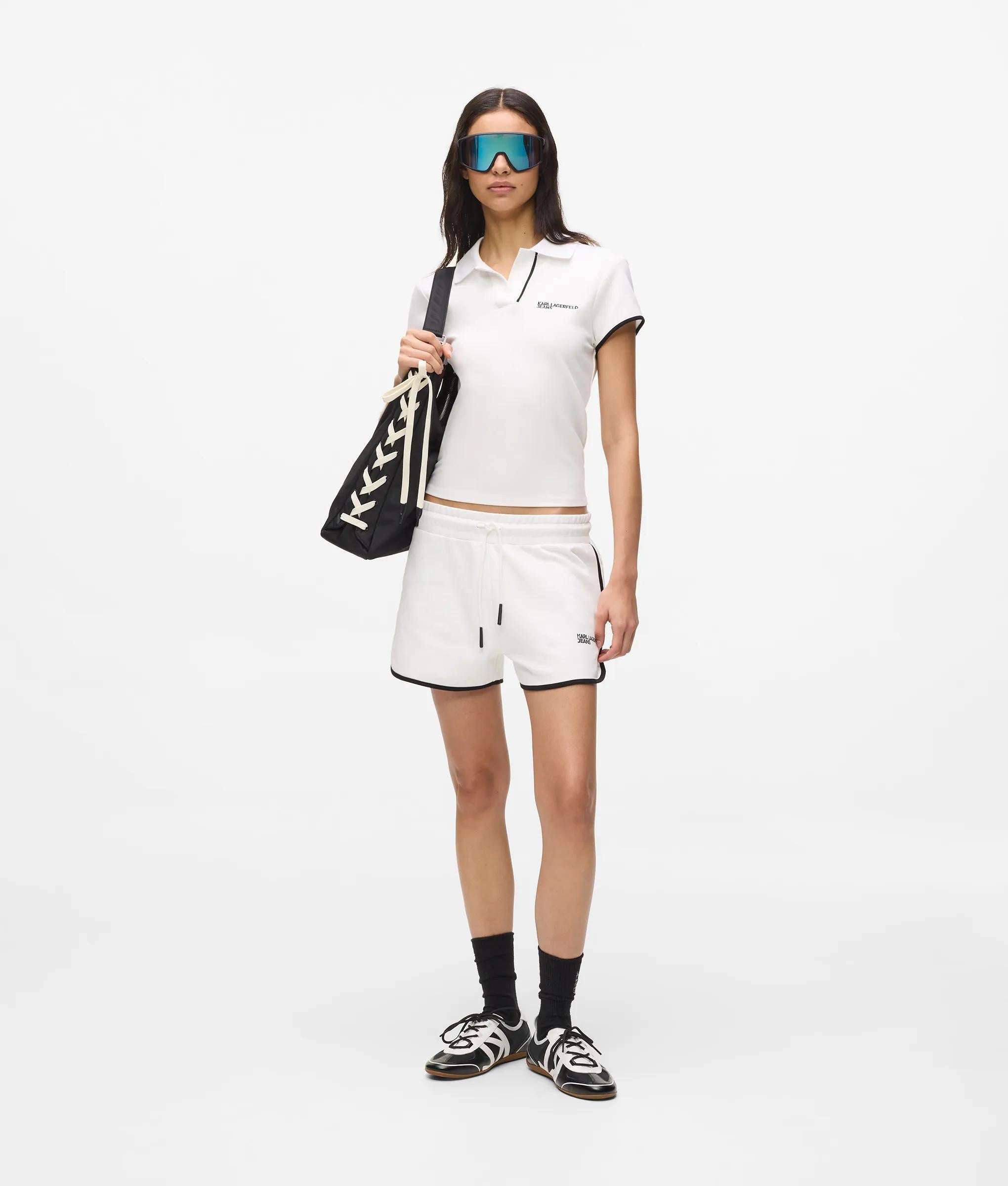 Kl Jeans - Sweatshorts Mit Logo, Damen, Weiss, Größe