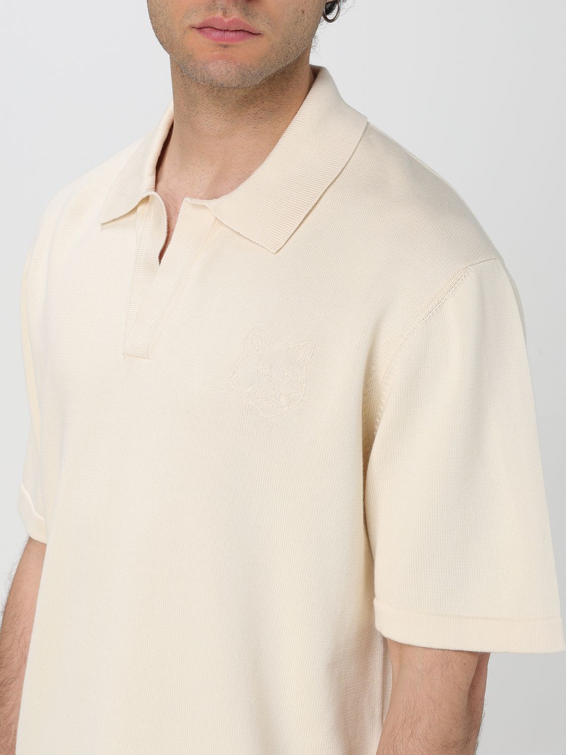Polo Shirt MAISON KITSUNÉ Men color Beige