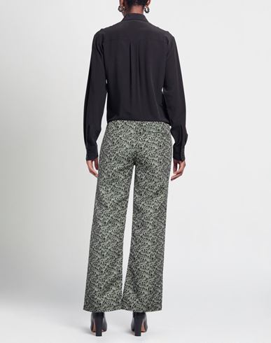 Woman Pants Green Size 16 Polyester, Cotton, Rayon, Nylon, Acrylic