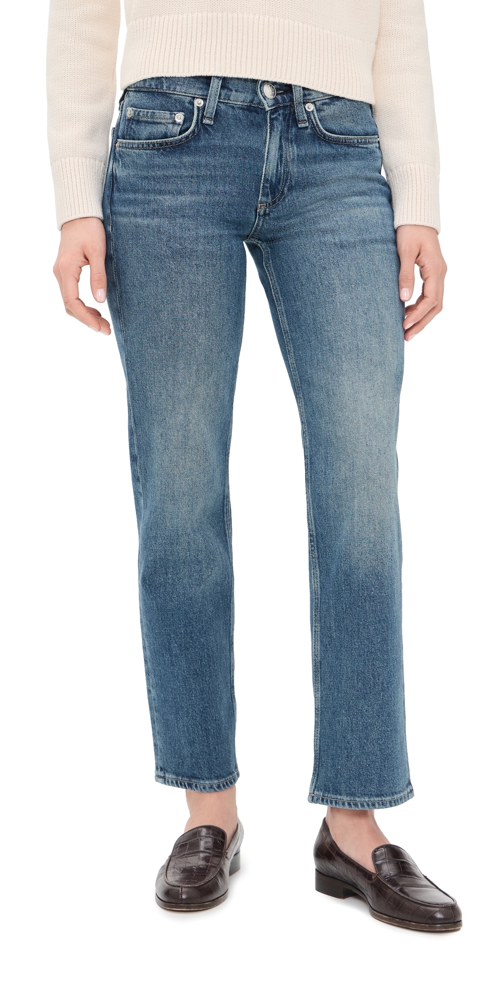 Harlow Low Rise Ankle Straight Jeans Easton