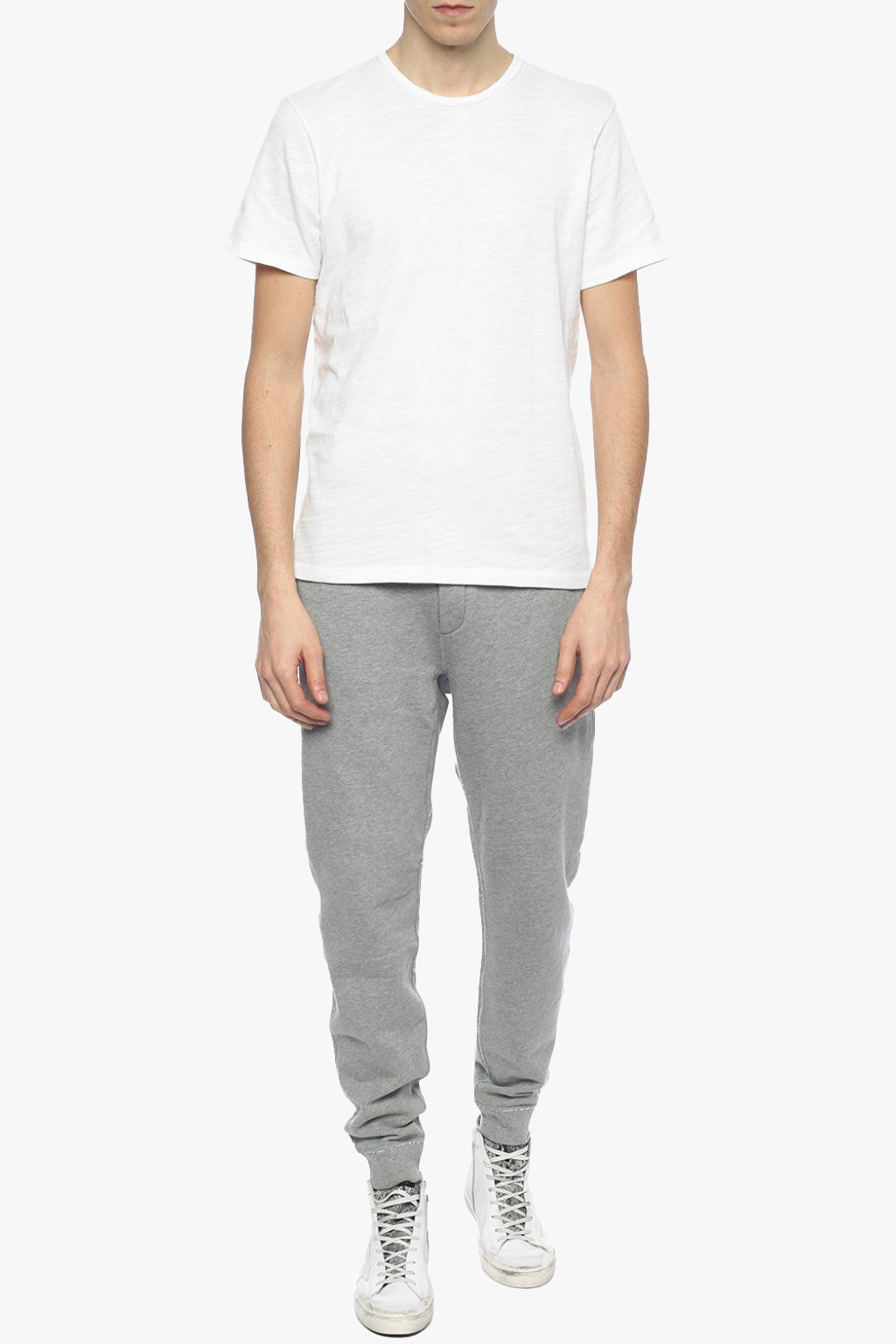 Crewneck T-shirt, Men's, White