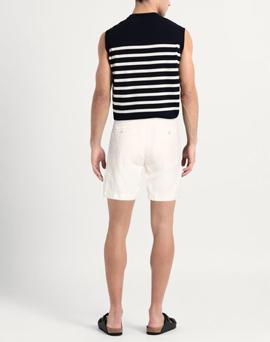 Man Shorts & Bermuda Shorts Ivory Size 28 Linen