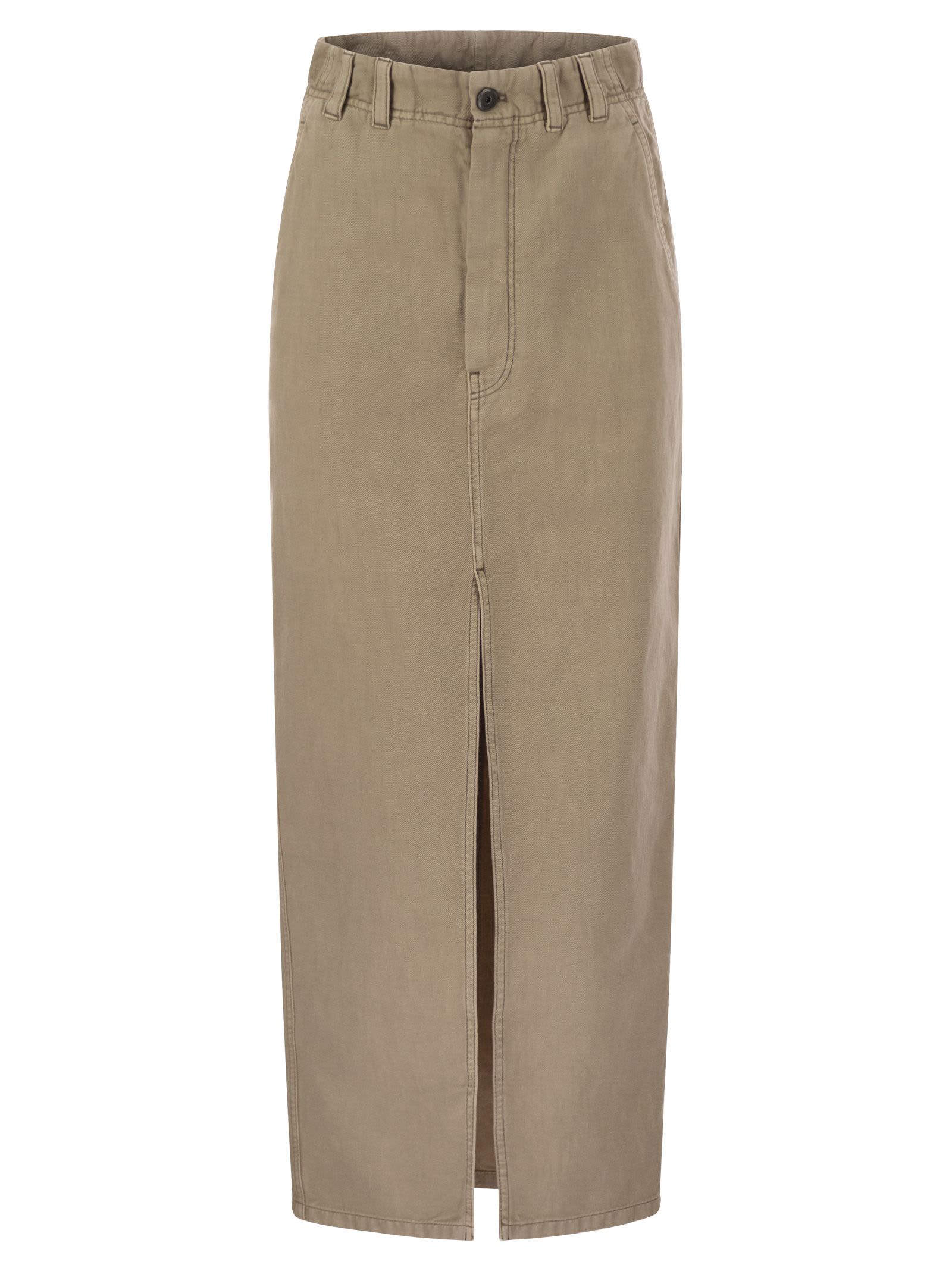 Monili bead-embellished skirt - Neutrals