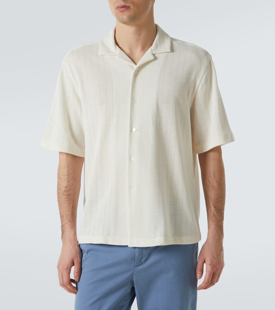 Striped bowling shirt