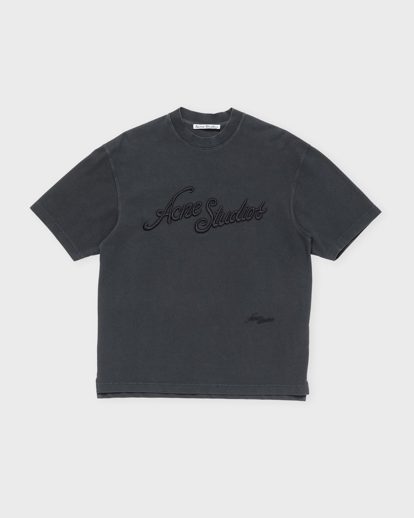 Acne Studios T-Shirt Logo Relaxed Fit Faded black