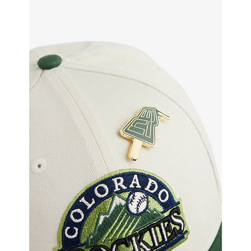 Mens Light Beige 59FIFTY Colorado Rockets Logo-embroidered Cotton Baseball cap 7 1/2
