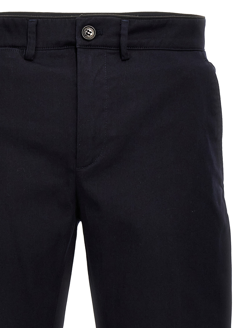 -Mike Pantaloni Blu-Uomo