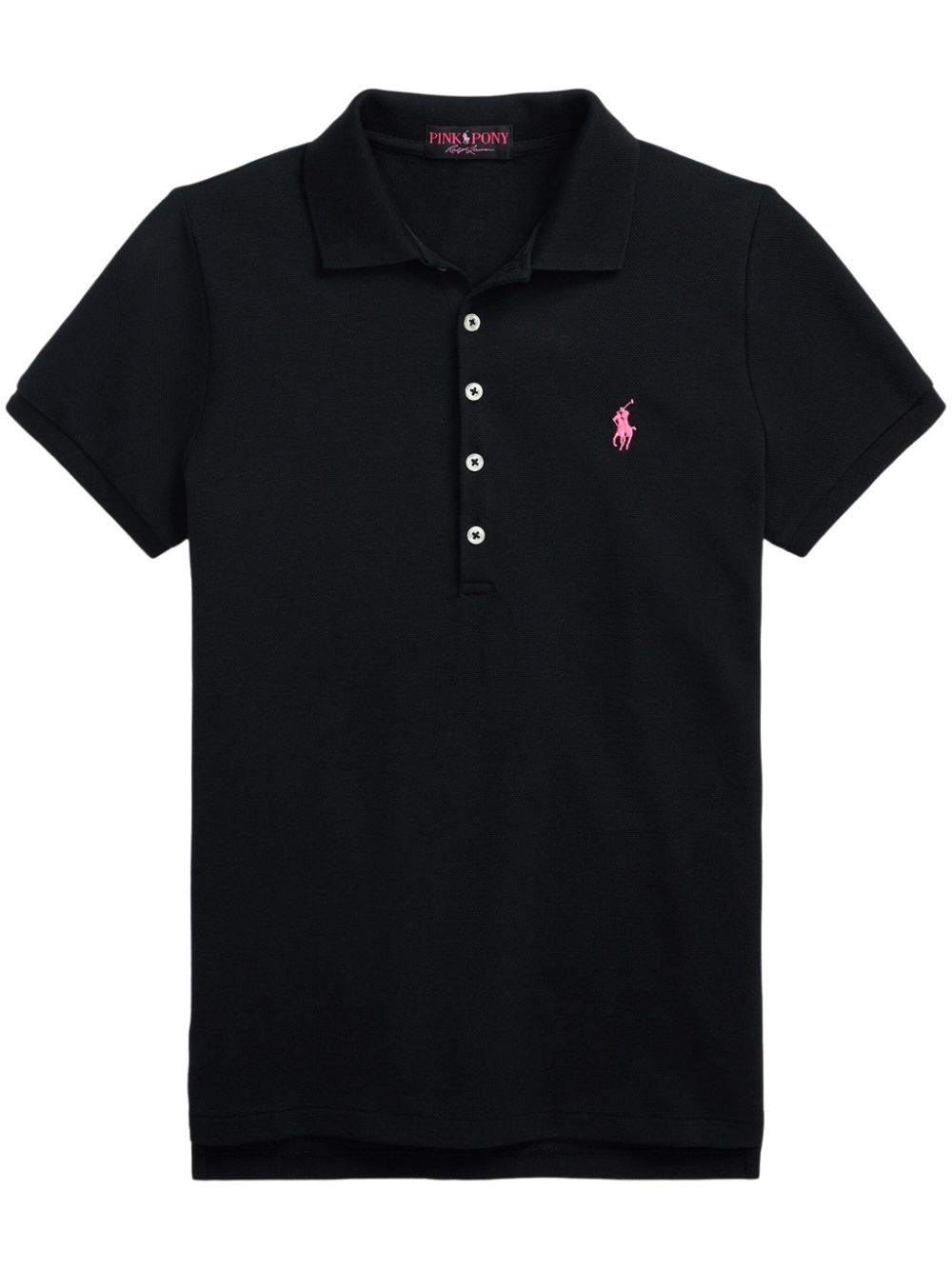 Pink Pony polo top - Black