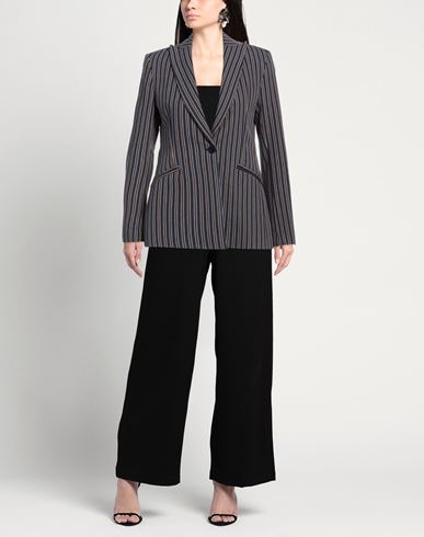 Woman Blazer Dark brown Size 12 Cotton, Polyester, Polyamide