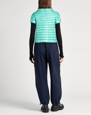 Woman Puffer Turquoise Size 8 Polyamide, Cotton, Acetate