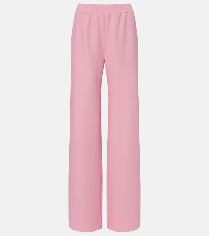 Silk wide-leg pants