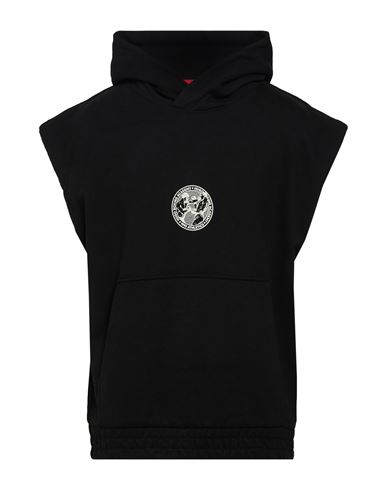 Man Sweatshirt Black Size L Cotton
