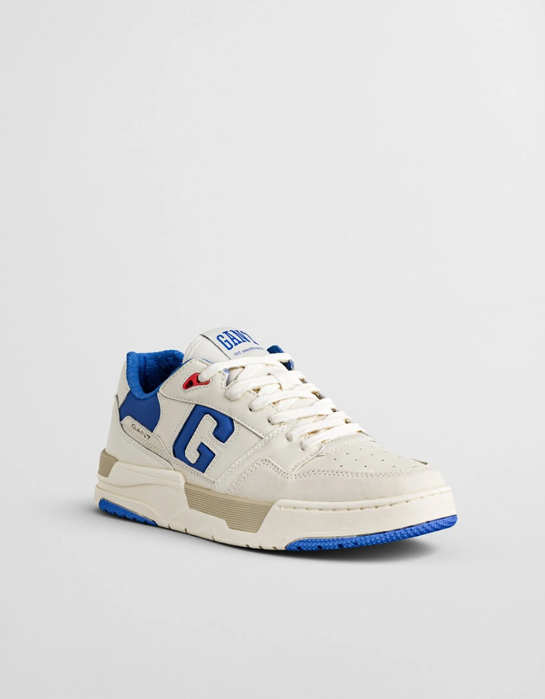 GANT Men's Brookpal Sneaker - Off White / Greece Blue