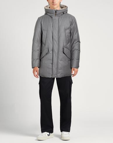 Man Coat Grey Size S Virgin Wool, Silk