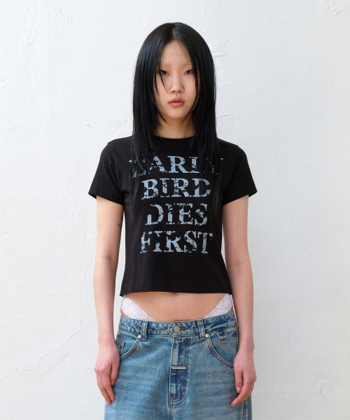 EARLY BIRD DIES TEE BLACK
