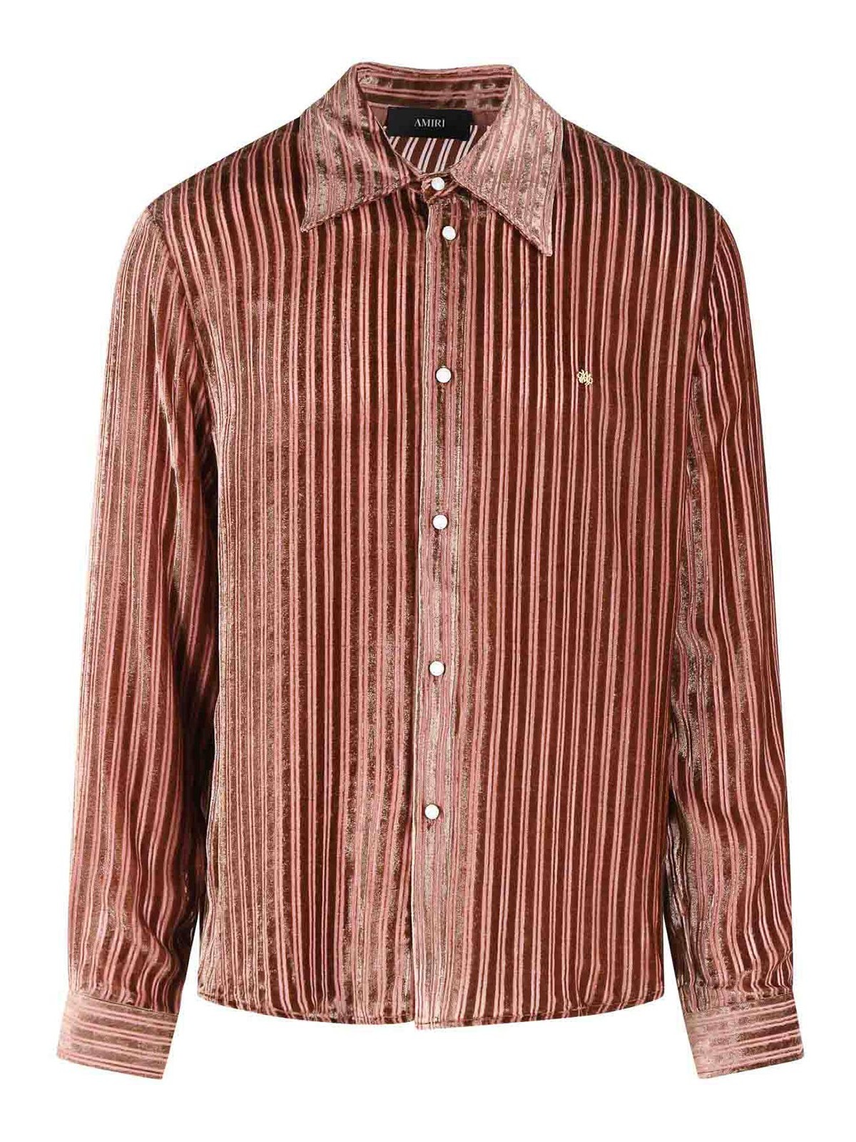 Viscose And Peach Silk Shirt