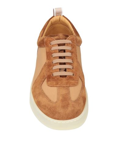 Aurélien Man Sneakers Light brown Size 10 Leather, Textile fibers