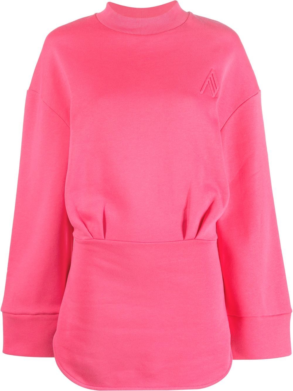 Fitted sweatshirt dress - Pink