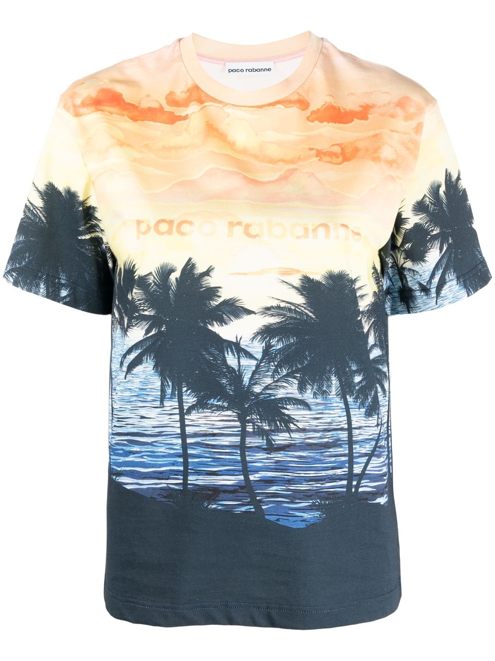 Graphic-print organic cotton T-shirt - Blue