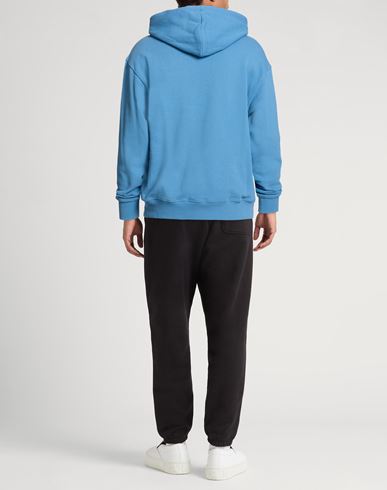 Man Sweatshirt Light blue Size L Cotton