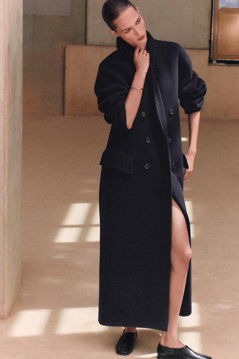 Tailored Double-Faced Wool Long Coat