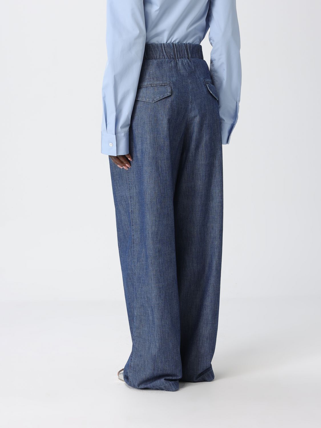 Pants Woman color Blue