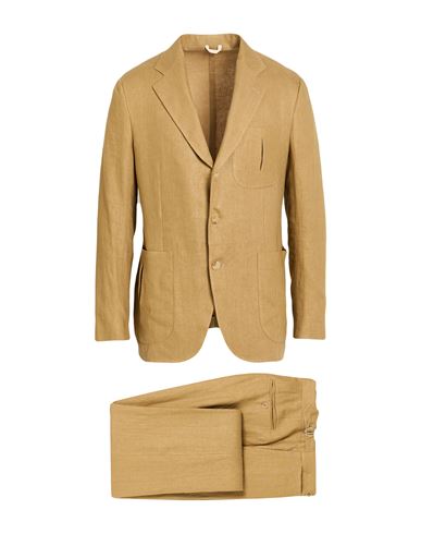 Man Suit Mustard Size 40 Linen