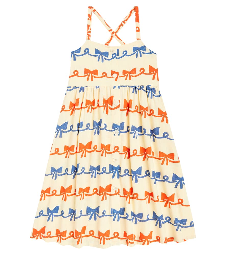 Bobo Choses Ribbon Bow ruffle-trimmed dress