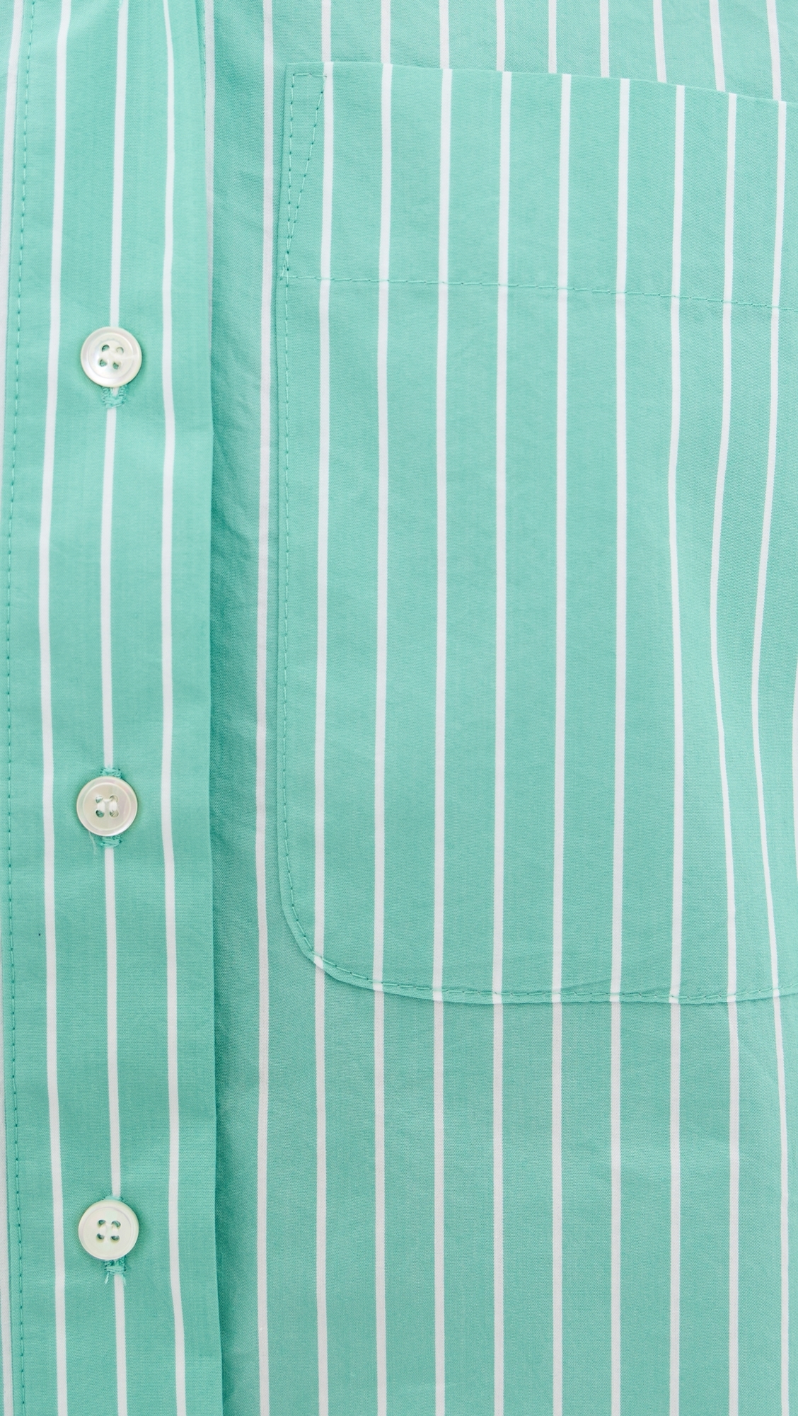 Brady Button Down Shirt Turquoise Stripe