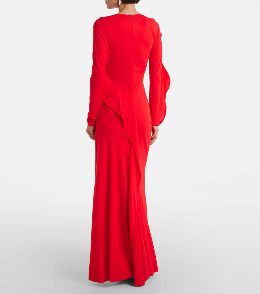 Draped maxi dress