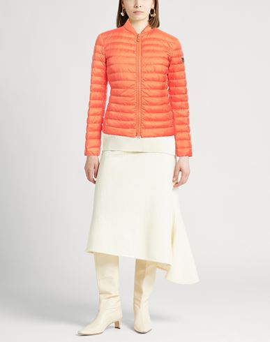 Peuterey Woman Puffer Orange Size 4 Polyester
