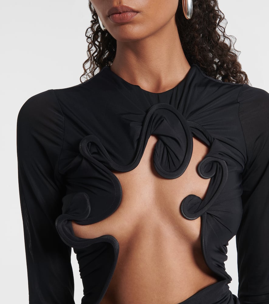Hollow Venus cutout mesh top