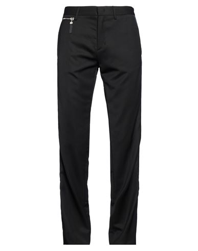 Man Pants Black Size 31 Virgin Wool, Polyester, Elastane
